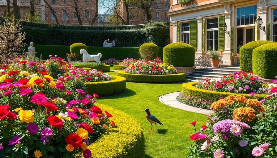 Celebrate Mother's Day in Houston with a stunning garden view.
