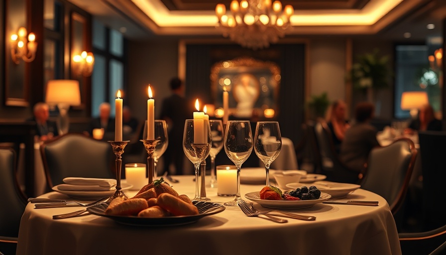 Luxurious fine dining experience in Frisco with elegant candlelight.