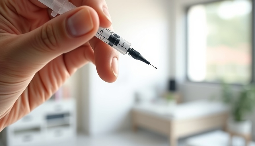Close-up of GLP-1 weight loss drug being administered, WHO endorsement context.