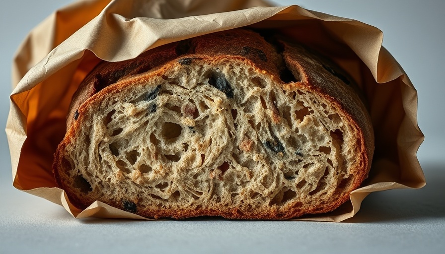 Is it safe to eat moldy bread? Rustic loaf with mold.