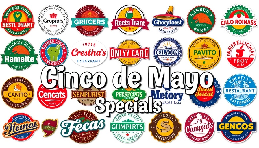 Restaurant logos for Cinco de Mayo specials in Houston