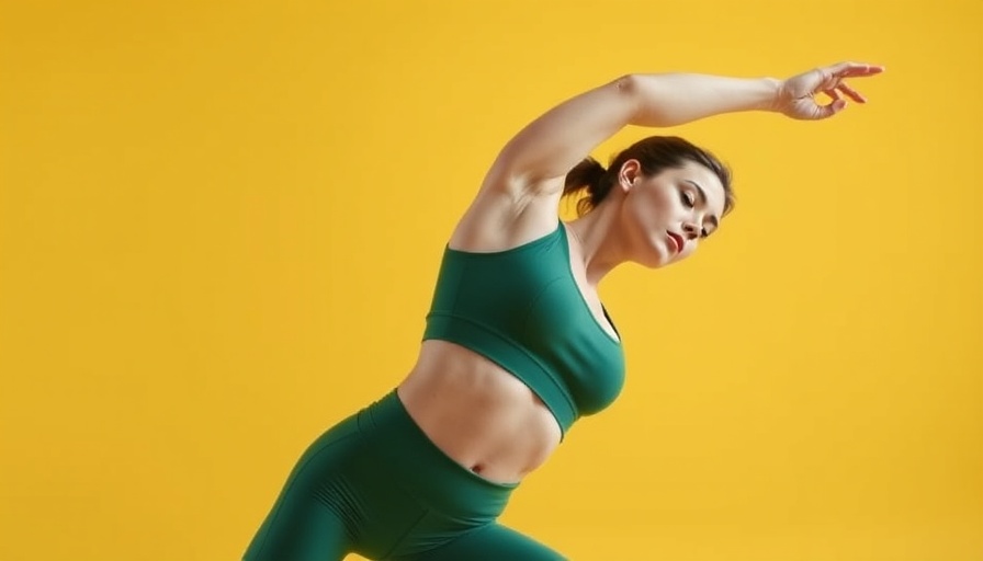 Woman performing dynamic stretch for mobility exercises over 35.
