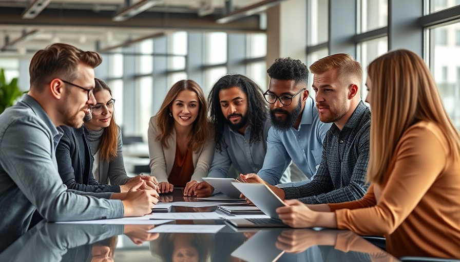 Amegy Bank supports local entrepreneurs collaborating in a modern office.