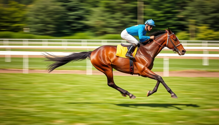 Kentucky Derby 2025 horses galloping on track with jockey.