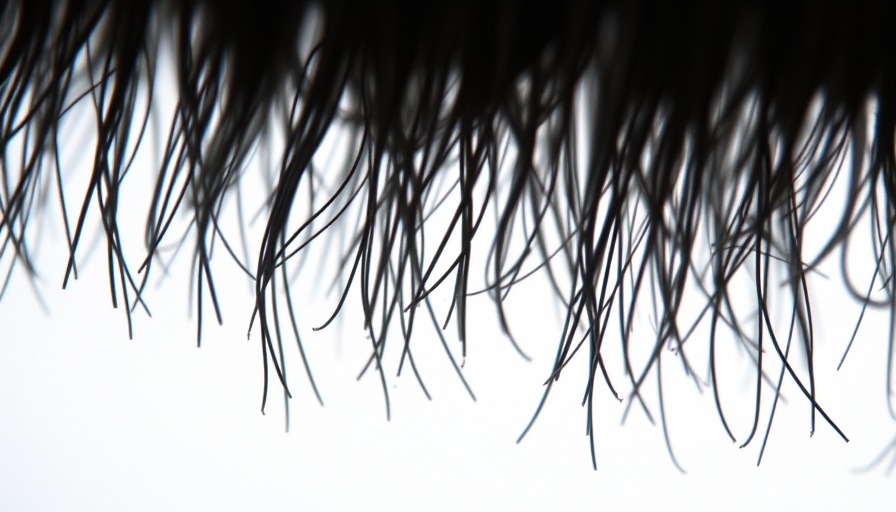 Microscopic hair analysis highlighting follicle health.