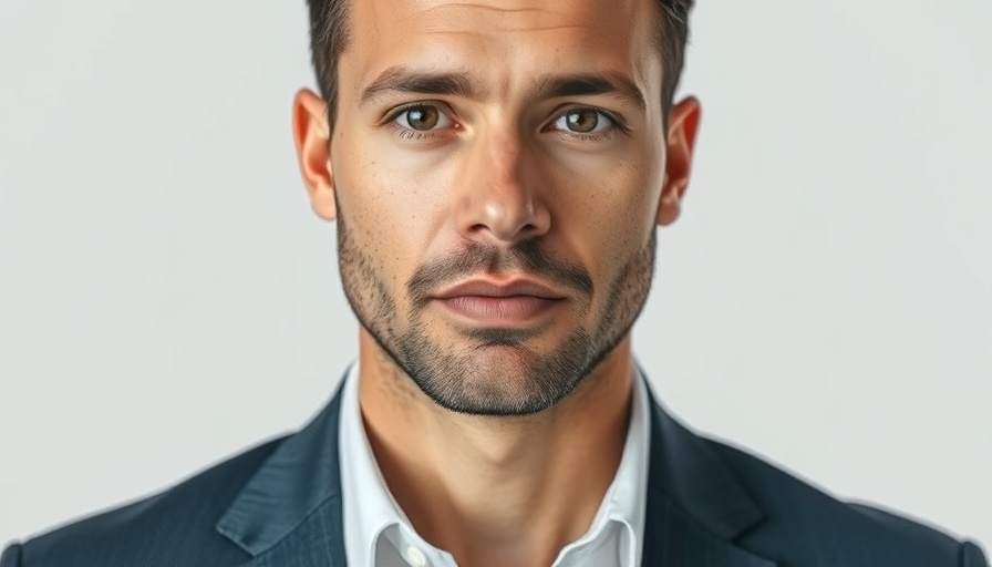 Professional man in Houston related to AI investments.