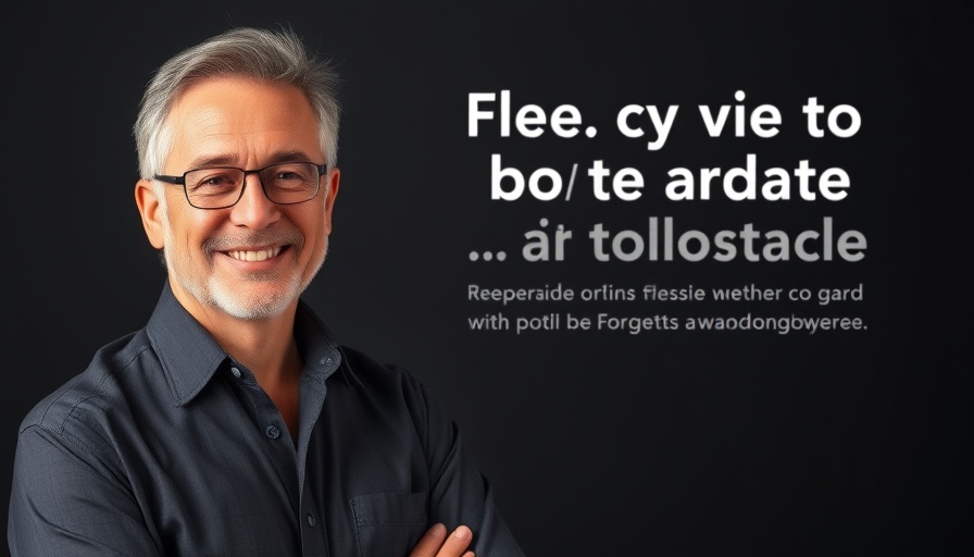 Healthy Aging Insights: Professional man promoting live session.