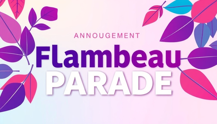 Colorful Fiesta Flambeau Parade San Antonio poster with floral accents.
