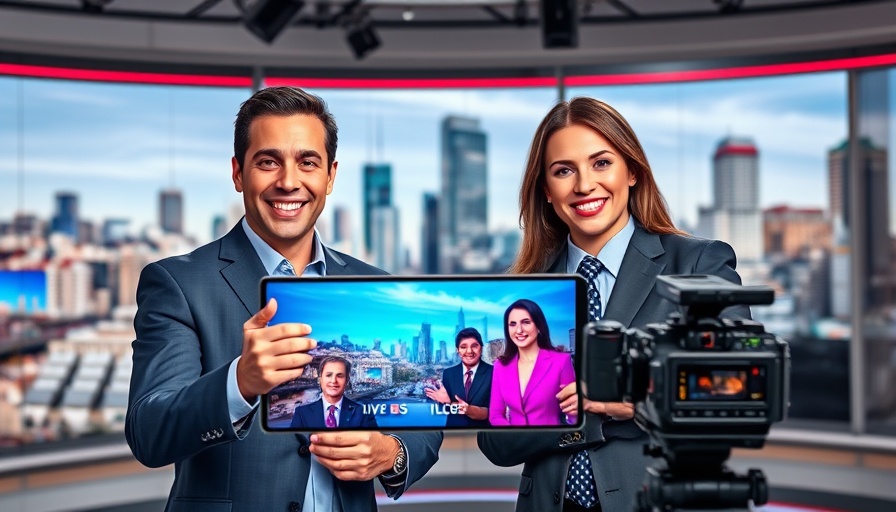 San Antonio Mayoral Election Livestream anchors smiling in studio.