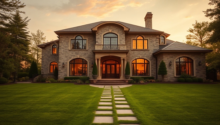 Elegant luxury home at sunset in Dallas, highlighting luxury features.