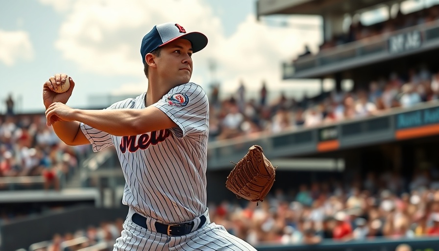 Blade Tidwell pitching for Mets during call-up game