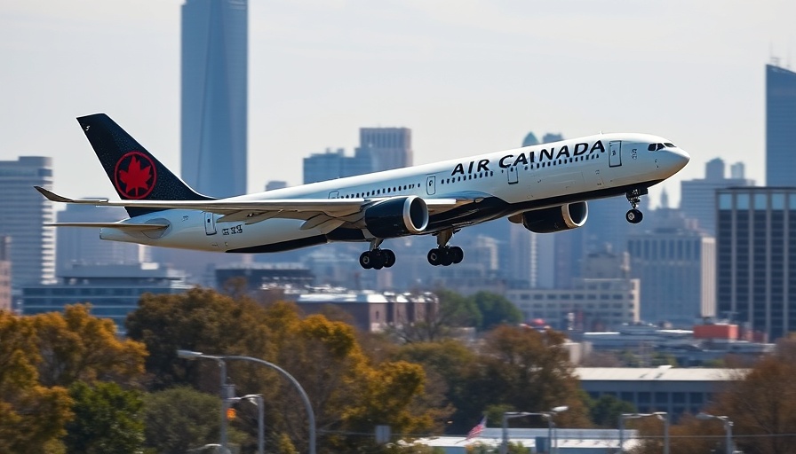 Airplane approaching NYC, highlighting decline in international tourism to the U.S.