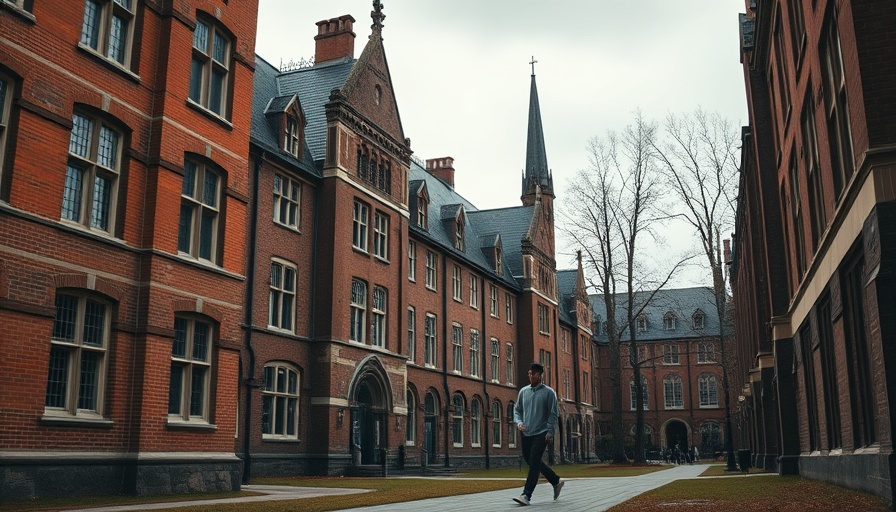 College campus scene amid attempted sex trafficking concerns.