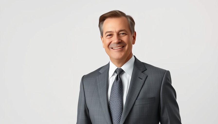 Houston business professional in a suit smiling confidently