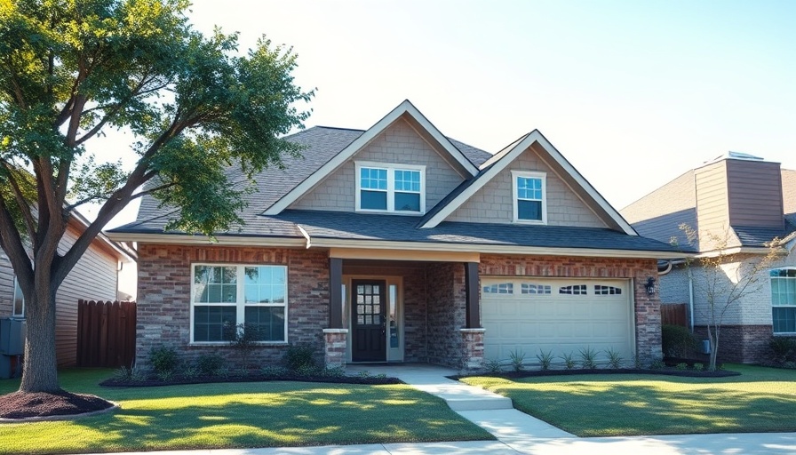 Charming suburban Texas home for property tax protest context.