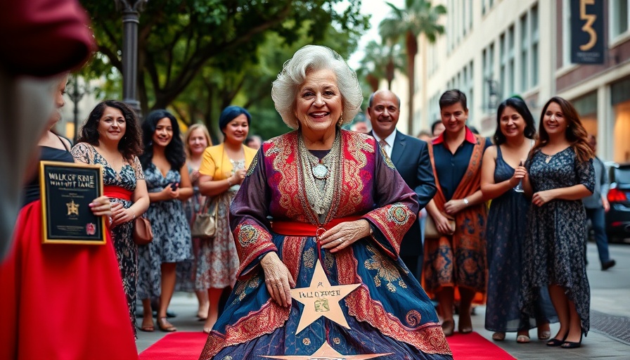 Lisa Lu's Walk of Fame star unveiling with joyful celebration.