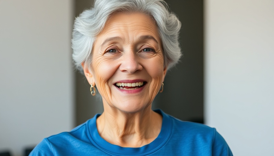 Older woman discussing exercise and bone strength indoors.