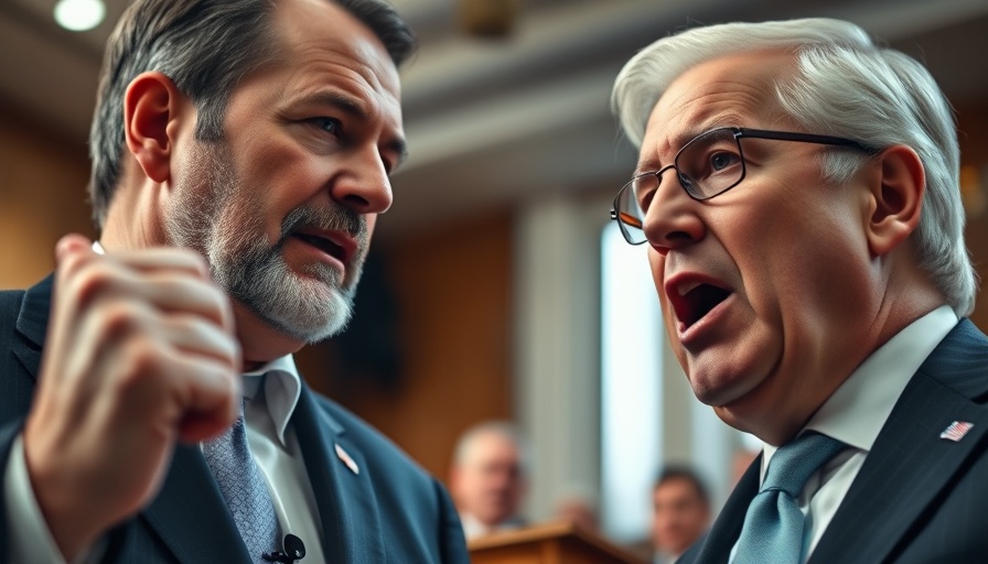 Close-up of men in a dynamic political setting, breaking news Trump.