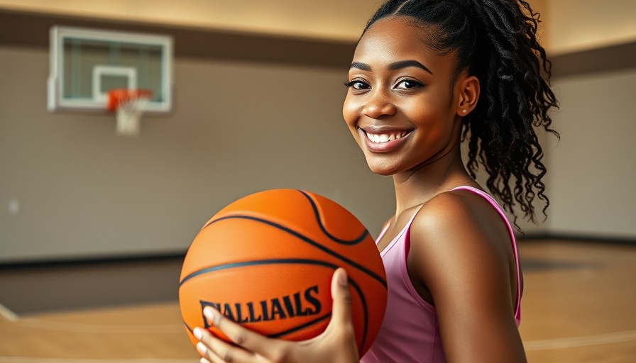 A'ja Wilson sneaker launch featuring a woman in a gym with basketball shoes.