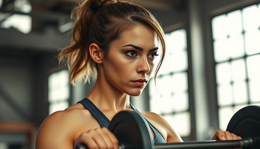 Progressive Overload Fitness concept with woman lifting weights in gym.