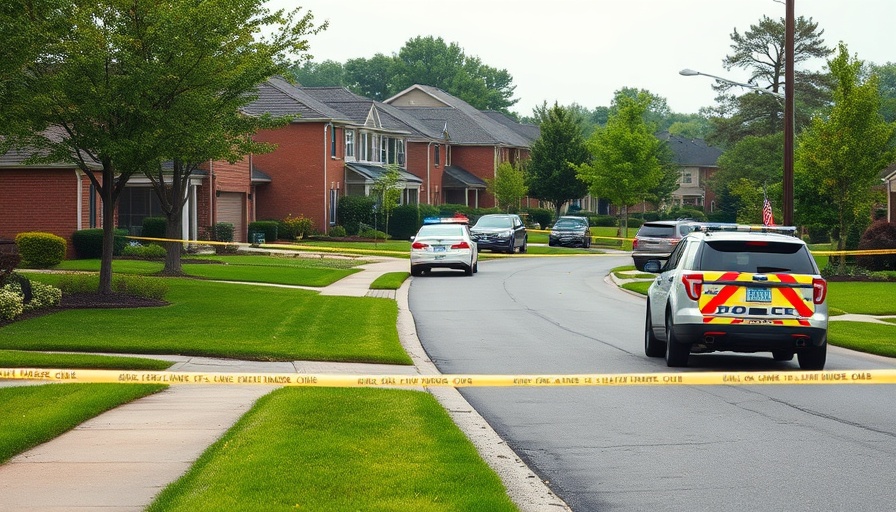 Police presence at Sugar Land shooting incident scene.
