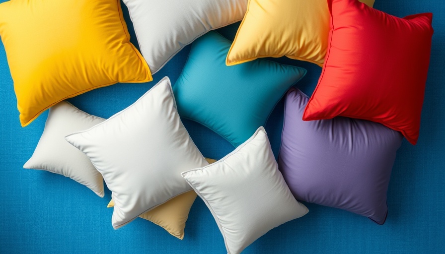 Top pillows for neck pain displayed on a blue background