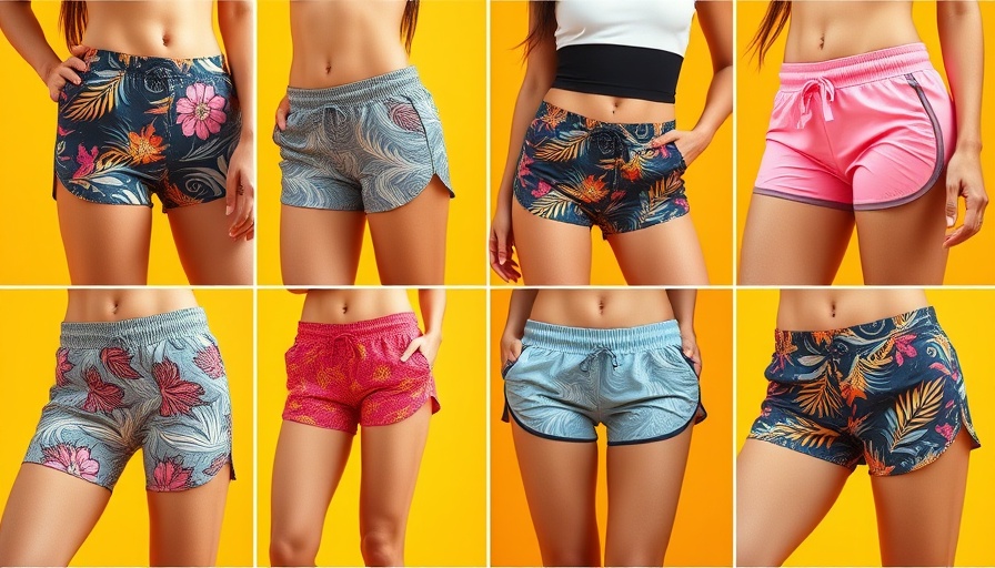 Trendy running shorts that don’t ride up, showcasing different styles and colors.