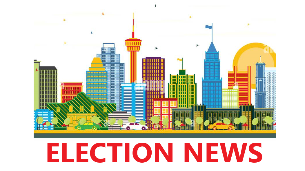 San Antonio local elections campaign signs for city council.