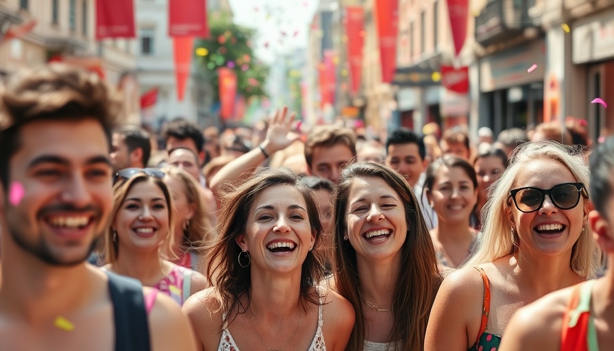 Energetic crowd at DFW events this weekend street festival.
