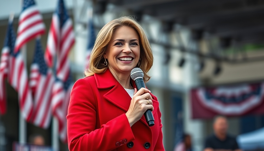 Judge Jeanine Pirro in red coat at US event, smiling
