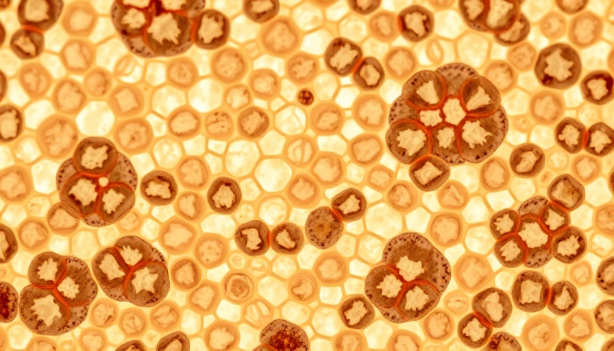 Microscopic view of tissue cells highlights structure.