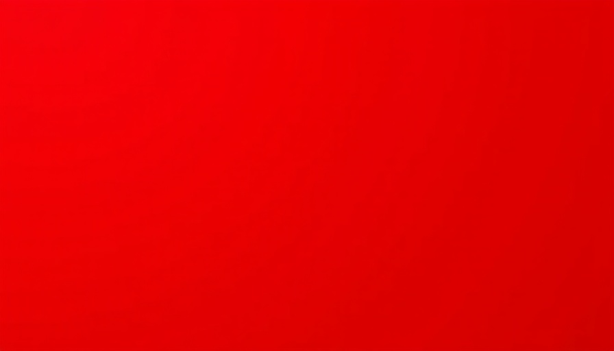 Solid red background representing urgency.