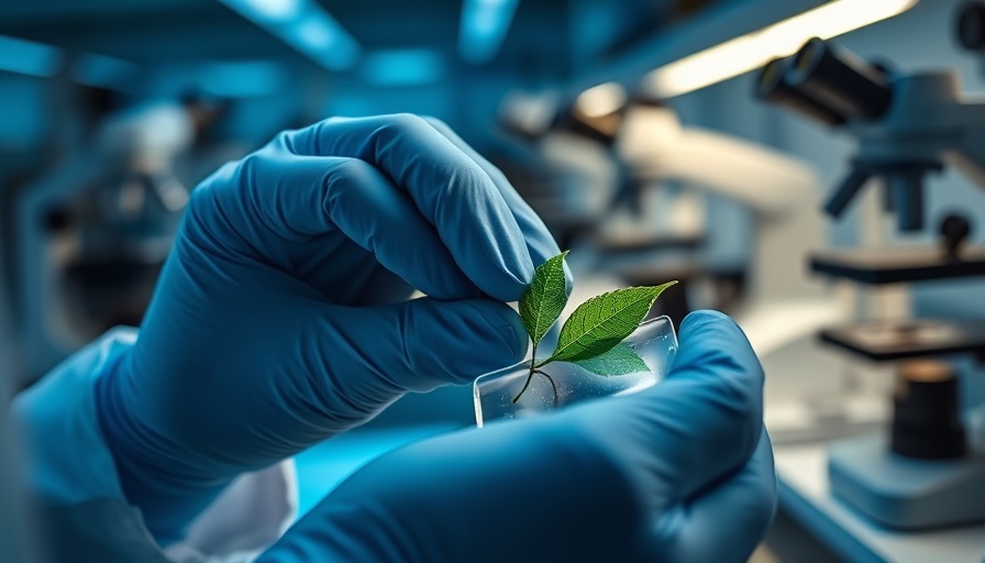Scientific research in a Houston lab focusing on plant studies.