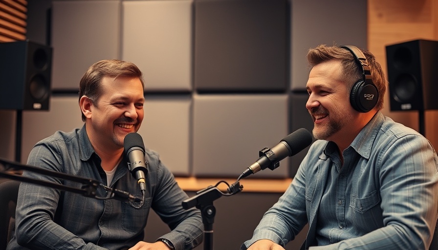 Two men discussing lactic acid and buffering strategies in a podcast studio.