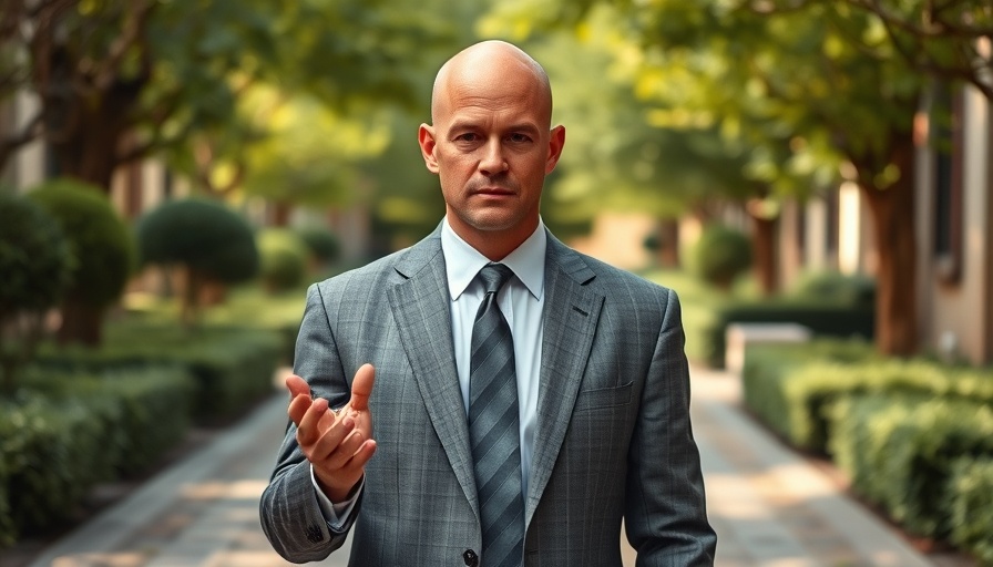 Bald man in suit outdoors, related to suspension of Habeas Corpus.