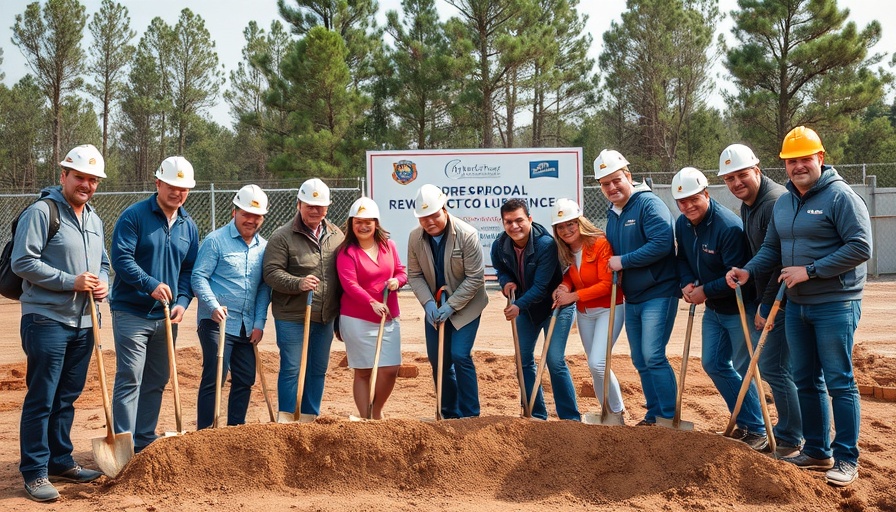 Groundbreaking ceremony celebrating employment opportunities for individuals with disabilities.