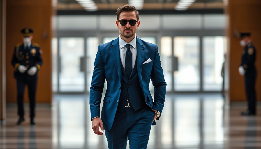 Confident man in blue suit walking indoors, Pentagon DEI book review.