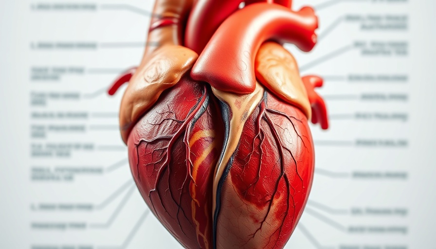 Illustration showing healthy and diseased heart conditions, highlighting cardiovascular disease risks.