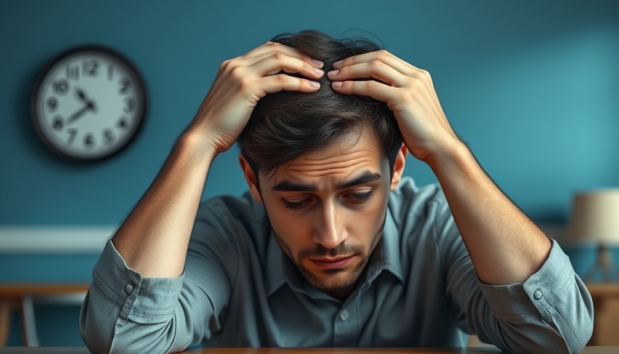 Tired individual showing signs of exhaustion, highlighting lack of sleep and its link to cardiovascular disease risk.