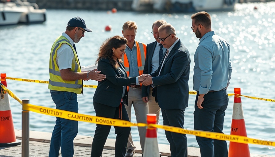 San Antonio local news team managing a situation by the water.