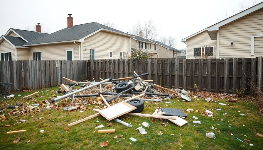 Cypress Rollover Crash aftermath in suburban backyard.