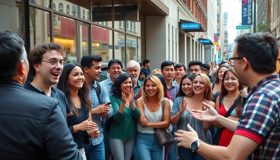 Cheerful crowd enjoying a lively performance, athlete engagement outdoors.