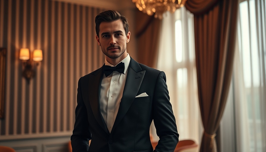 NFL news: Stylish man in tuxedo at event.