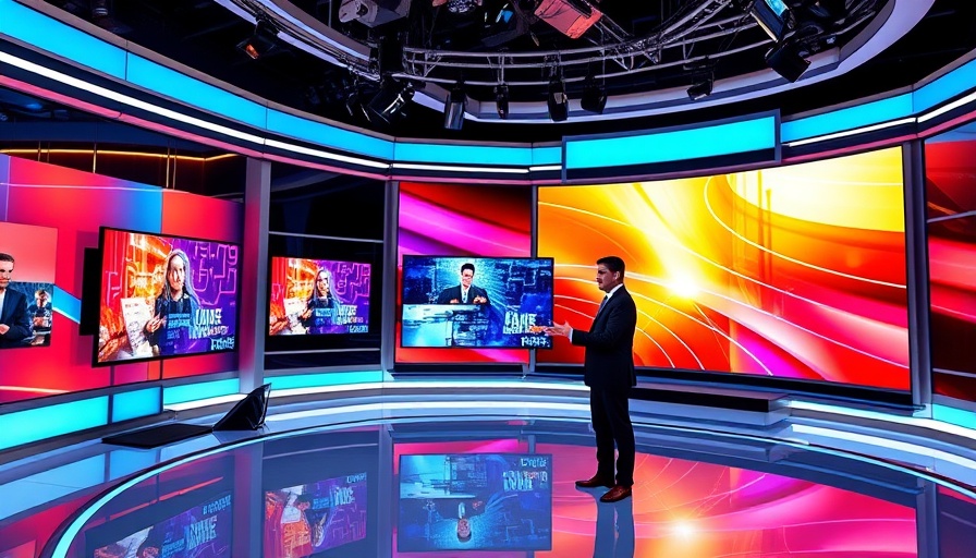 Television studio discussing national issues on Face the Nation.