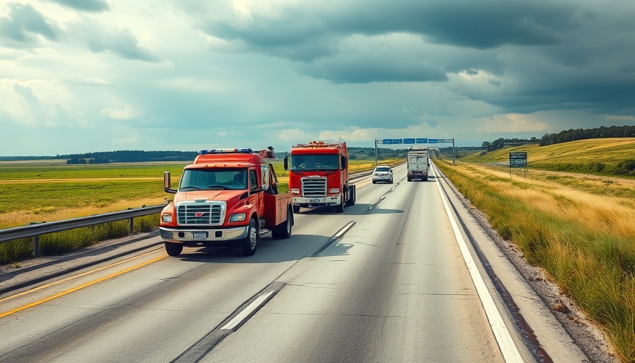 Emergency vehicles on highway during daytime following Texas crash.
