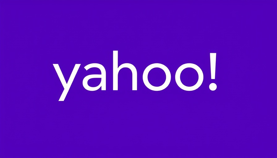 Purple Yahoo logo, minimalistic design