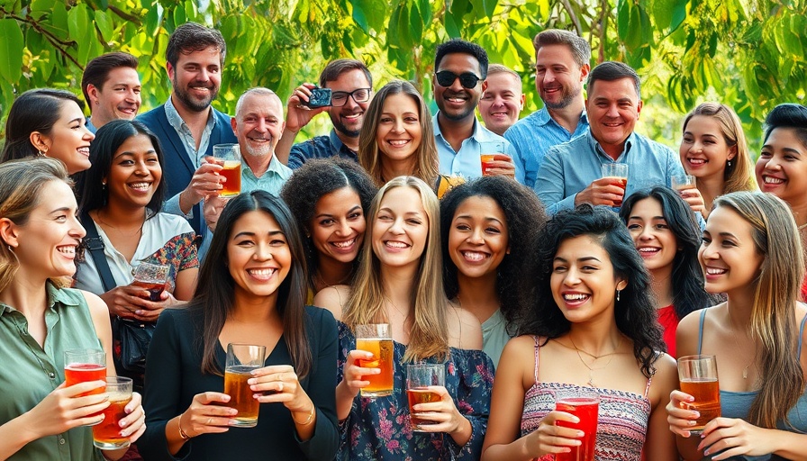 Collage of people at a free event in Houston, enjoying festivities.