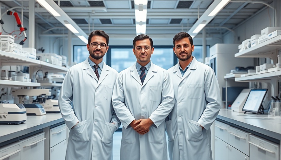 Scientists in a high-tech lab for cellular recycling centers neurodegenerative diseases treatment.
