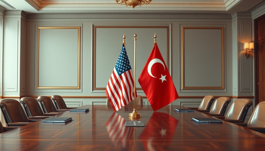U.S.-Turkey diplomatic relations meeting room setup.