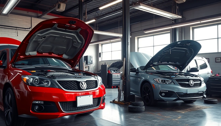 San antonio vehicle maintenance tips for heat - cars in a garage.